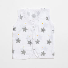 Load image into Gallery viewer, Muslin Jabla set - Peach Smiley Star (2 Pcs)