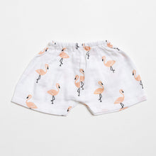 Load image into Gallery viewer, Muslin Shorts - Tropical flamingo