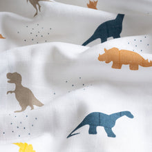 Load image into Gallery viewer, Muslin Swaddle - Little Dino