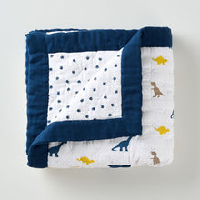 Load image into Gallery viewer, Baby Quilt - Little Dino