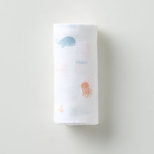 Load image into Gallery viewer, Muslin Swaddle - Under the Sea