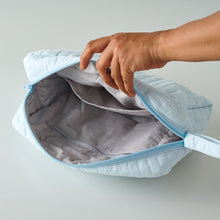 Load image into Gallery viewer, Quilted Pouch - Baby Blue