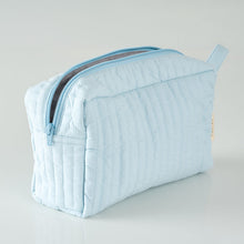 Load image into Gallery viewer, Quilted Pouch - Baby Blue