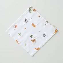 Load image into Gallery viewer, Muslin Washcloth - Wild Safari