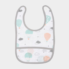 Load image into Gallery viewer, Aariro's Classic Muslin Bib - Fly high Print