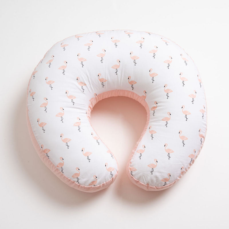 Nursing Pillow Cover - Tropical Flamingo