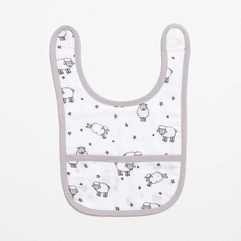 Classic Muslin Bib - Counting Sheep