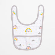 Classic Muslin Bib - Follow the Rainbow