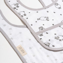 Load image into Gallery viewer, Classic Muslin Bib - Counting Sheep
