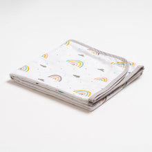 Load image into Gallery viewer, Reversible Muslin Blanket - Follow the Rainbow
