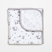 Reversible Muslin Blanket - Counting Sheep