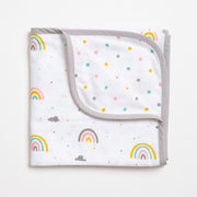 Reversible Muslin Blanket - Follow the Rainbow