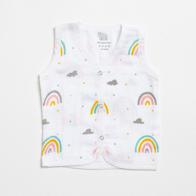 Muslin Jabla set - Follow the Rainbow (2 Pcs)
