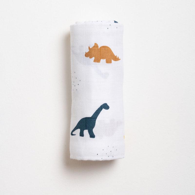Muslin Swaddle - Little Dino