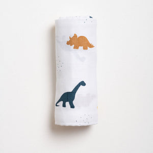 Muslin Swaddle - Little Dino