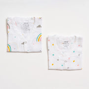 Muslin Jabla set - Follow the Rainbow (2 Pcs)