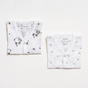 Muslin Jabla set - Counting Sheep(2 Pcs)