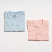 Muslin Jabla set - Blue Pink (2 Pcs)