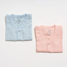 Load image into Gallery viewer, Muslin Jabla set - Blue Pink (2 Pcs)
