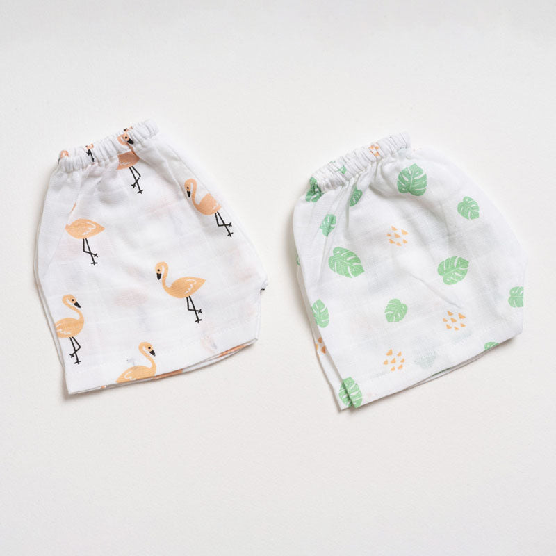 Muslin Shorts - Tropical flamingo