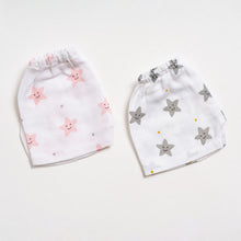 Load image into Gallery viewer, Muslin Shorts - Peach Smiley Star
