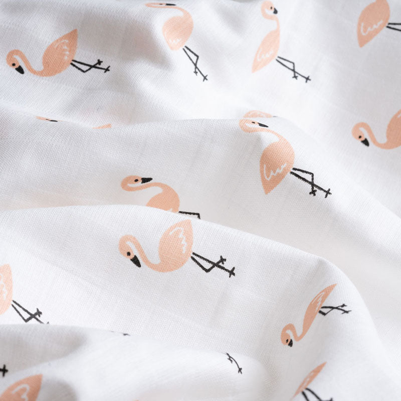 Muslin Swaddle - Tropical Flamingo