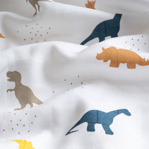 Muslin Swaddle - Little Dino