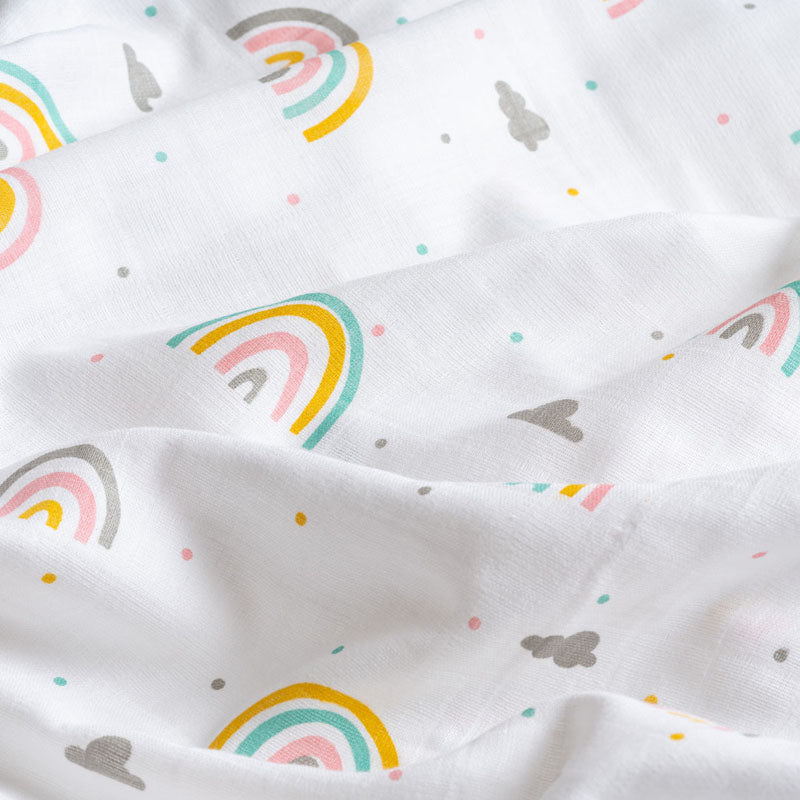 Muslin Swaddle - Follow the Rainbow