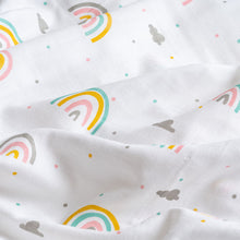 Load image into Gallery viewer, Muslin Swaddle - Follow the Rainbow
