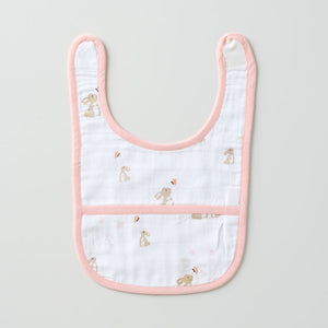 Classic Muslin Bib - Honey Bunny