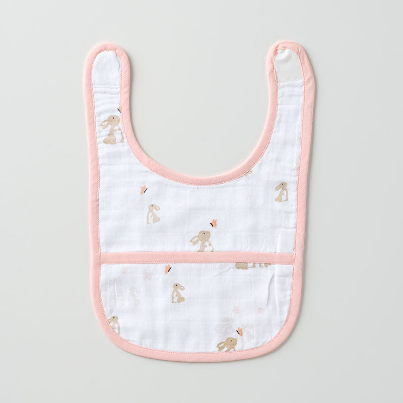 Classic Muslin Bib - Honey Bunny