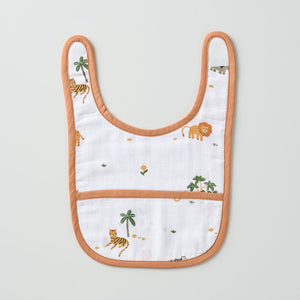 Classic Muslin Bib - Wild Safari