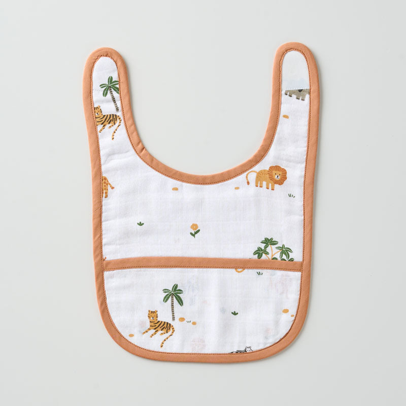 Classic Muslin Bib - Wild Safari