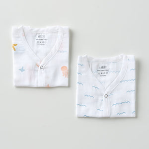 Muslin Jabla set - Under the Sea (2 Pcs)