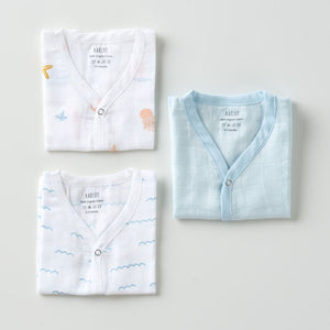 Muslin Jabla set - Under the Sea (3 Pcs)