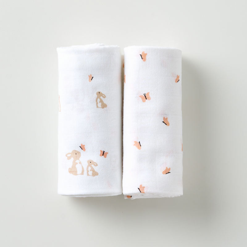 Muslin Swaddle - Honey Bunny
