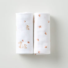 Load image into Gallery viewer, Muslin Swaddle - Honey Bunny
