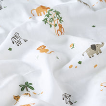 Load image into Gallery viewer, Muslin Swaddle - Wild Safari
