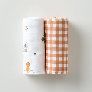 Muslin Swaddle - Wild Safari