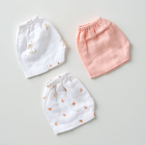 Muslin Shorts - Honey Bunny (3pcs)