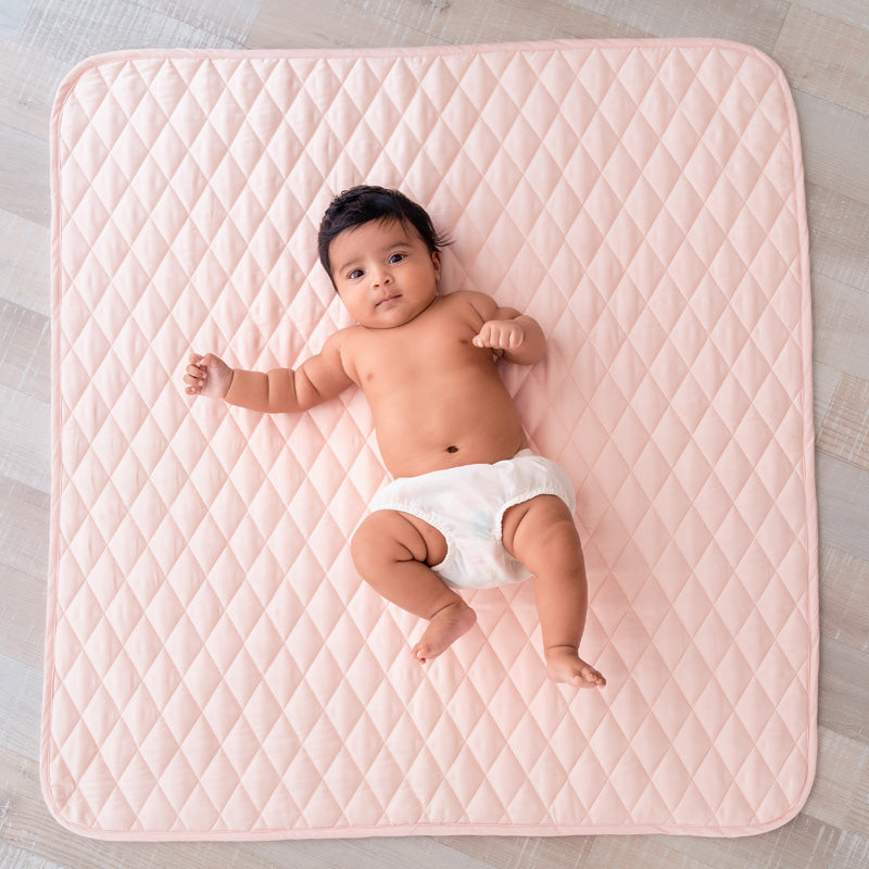 Quilted Playmat - Baby Blue