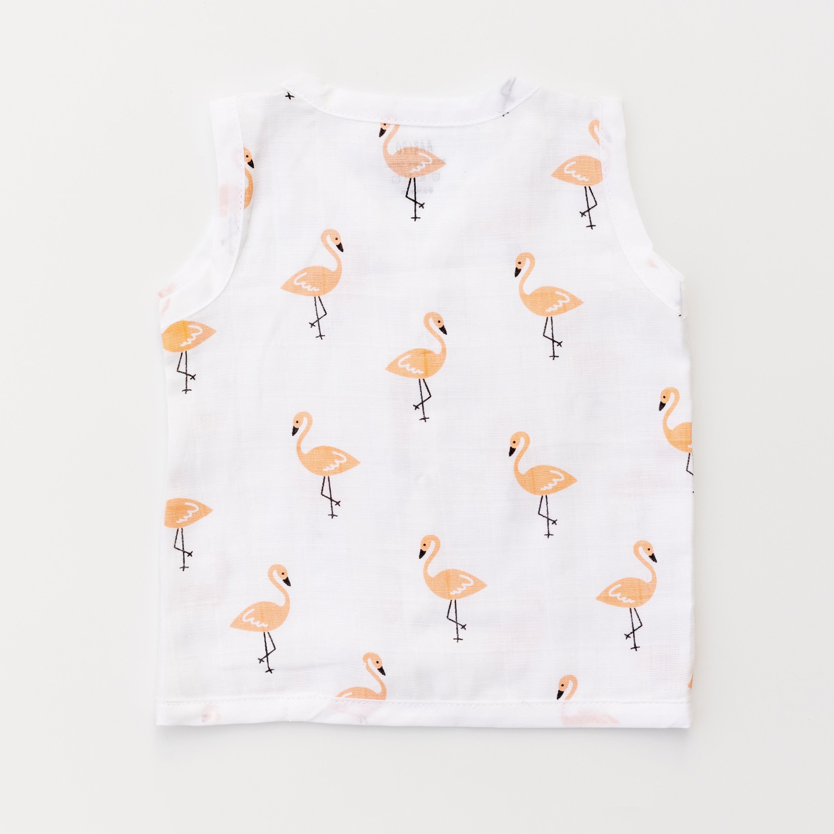 Muslin Jabla set -Tropical flamingo (3 Pcs)