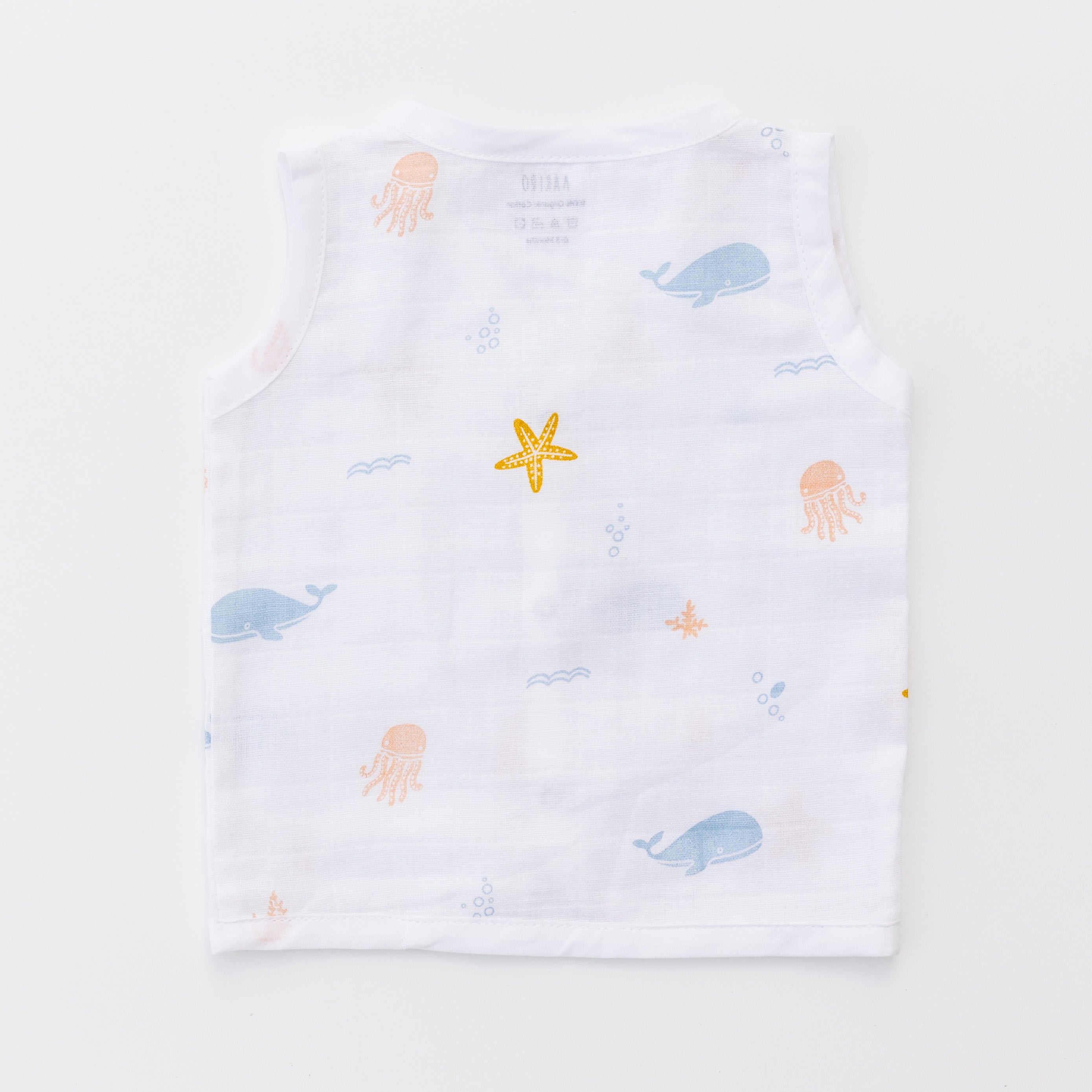 Muslin Jabla set - Under the Sea (3 Pcs)