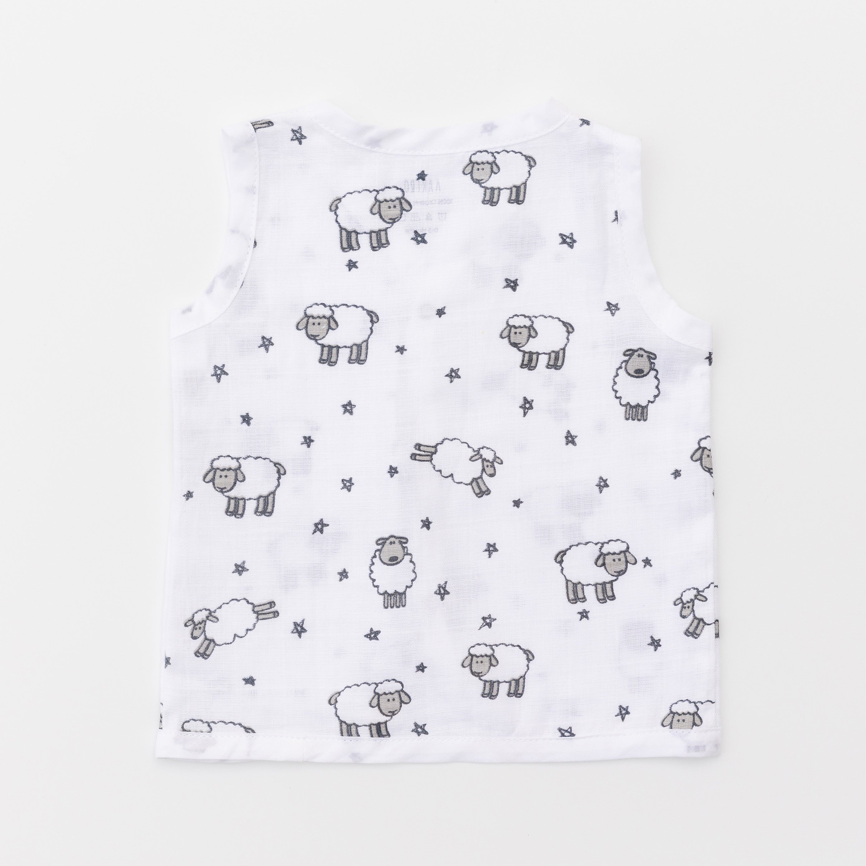 Muslin Jabla set - Counting Sheep(2 Pcs)