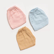 Muslin Shorts - Blue Pink Beige (3pcs)
