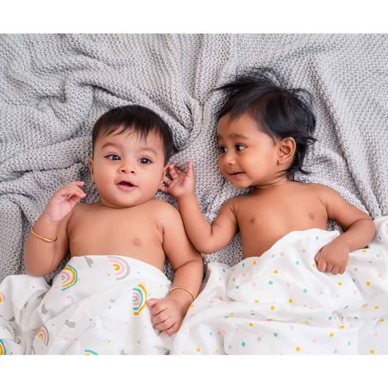 Boy girl twin outlet swaddle sets