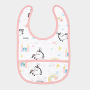 Aariro's Classic Muslin Bib - Believe in Unicorn Print