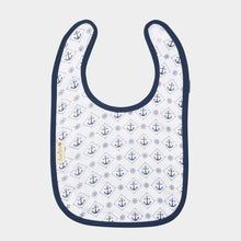 Load image into Gallery viewer, Aaariro's Classic Muslin Bib - Nautical Print
