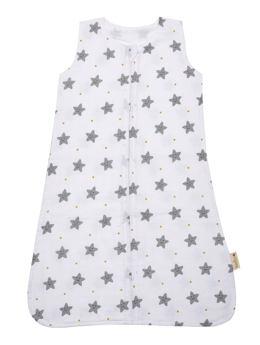 Aariro's Sleep Bag - Sleepy star (Grey ) - Muslin Sleeping bag