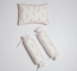 Silk cotton Bedding set - Tropical Flamingo